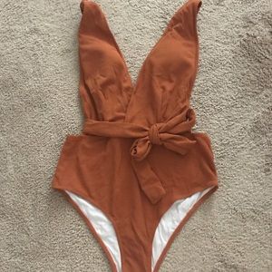 Cupshe one piece Caramel Bathing Suit